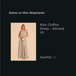 Birdy Grey Kiko Chiffon Dress- Almond